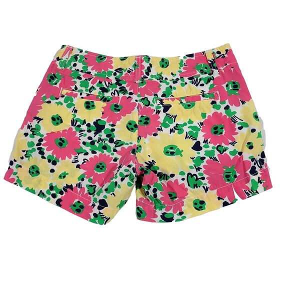 lilly pulitzer Callahan Doodle Bug Daisy Shorts 00 Colorful Floral 100% Cotton - Picture 6 of 11